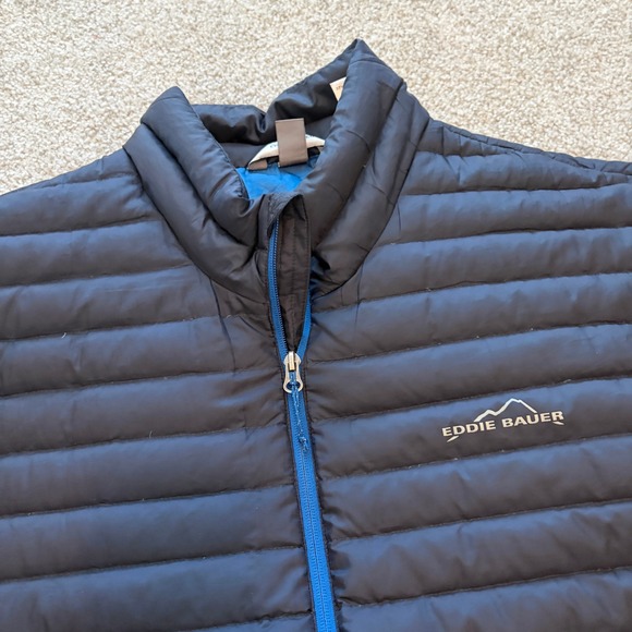 Eddie Bauer EB650 Puffer Jacket Mens XXL 2XL Blue Down Insulated Gorpcore Winter - Picture 2 of 11